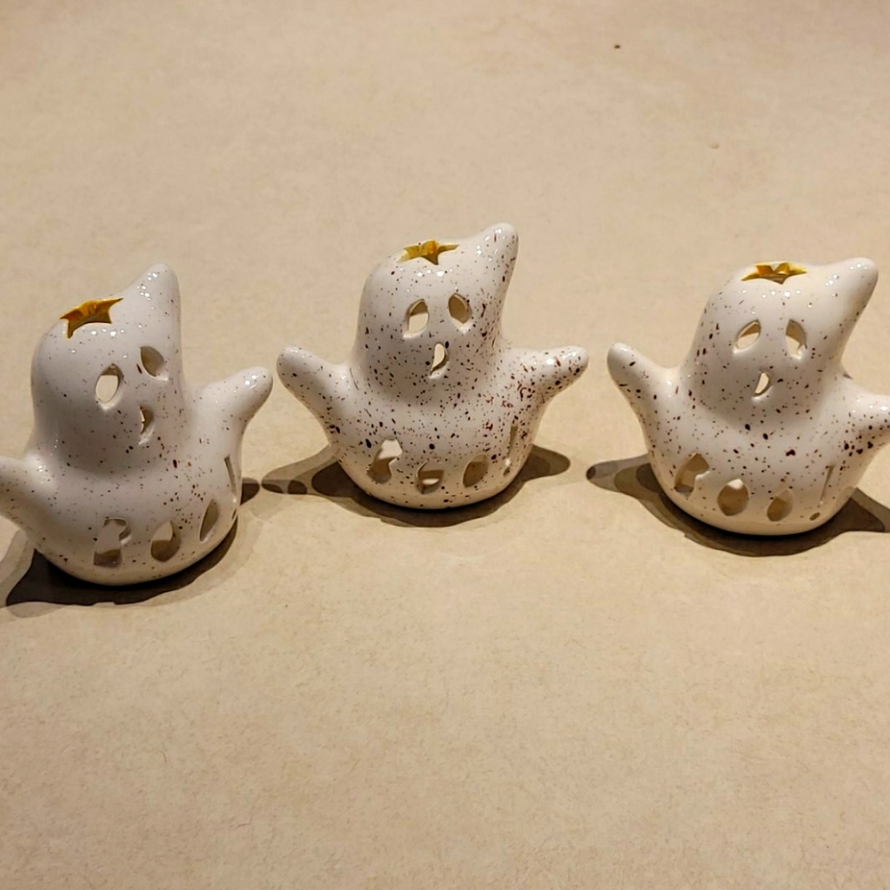 Glass Darice Ghosts - set of 3